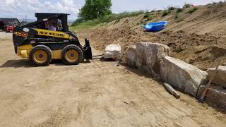 Building a Rock Wall amp Sprinklers in Boise [upl. by Lilyan]