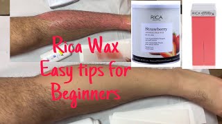 Rica Wax For Easy Tips and trick For Beginners makeoverbyanita002 youtubetürkiye beauty tips [upl. by Bolten378]