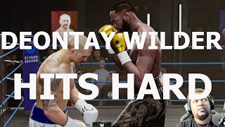 DEONTAY WILDER HITS HARD IN UNDISPUTED [upl. by Gene491]