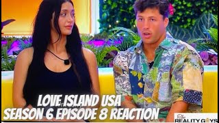 quotIm Sorryquot Love Island USA Season 6 Episode 8 Reaction LoveIslandUSA LoveIsland [upl. by Eleon]