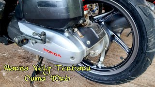 Repaint Velg Vario 125 Warna Terbaru Samurai Paint Gun Metal  Star Silver Y124 egk kalah ma sapporo [upl. by Barncard]