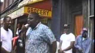 Notorious BIG freestyling in Bed Stuy at age 17 [upl. by Nadda535]