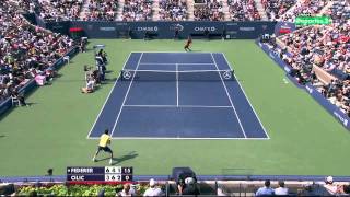 RFederer vs MCilic US Open 2011 HD [upl. by Llednik]