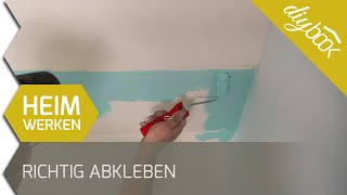 Richtig abkleben  Saubere Kanten bei mehrfarbiger Wand [upl. by Henryetta]