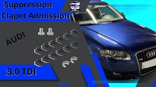 Comment supprimer les clapets admission AUDI A4 30TDI [upl. by Aleetha410]