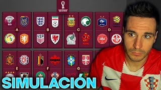 MI PREDICCIÓN DEL MUNDIAL QATAR 2022 Fase de grupos eliminatorias y campeón [upl. by Lucrece]