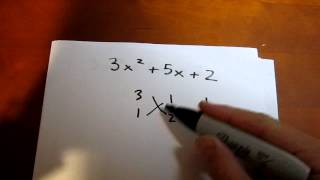 Difficult Trinomial Factoring Using the CrissCross Method Example 1 [upl. by Kennet]