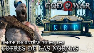 GOD OF WAR  TODOS LOS COFRES DE LAS NORNAS Y SU SOLUCION [upl. by Noxas]