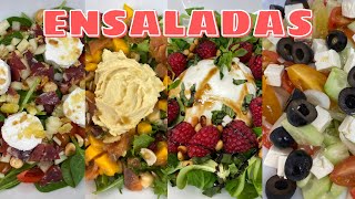 4 ENSALADAS  Fáciles y originales para almuerzos y cenas qué triunfarás [upl. by Enrobialc]