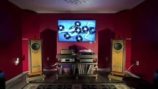 Leben CS600X w Mullard EL34 NOS Pope 12AU7 NOS GE12BH7 NOS Westinghouse 6DN3 amp Tannoy Kensington [upl. by Nuzzi]