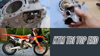 KTM TBI TOP END REBUILD 2023 2024 XC XCW EXC SX [upl. by Egroj]