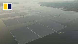 Indonesias US108 million floating solar power plant [upl. by Nyliuqcaj]