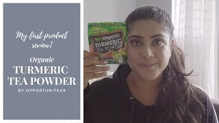 Organic Turmeric Tea Powder by Opportuniteas  An Honest amp Entertaining Review [upl. by Reinold688]