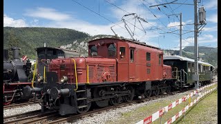 125 Jahre Oebb  Oensingen Balsthal Bahn  Krokodil De 66 15301 mit Shuttlezug [upl. by Eener]