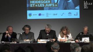 Colloque «Heidegger et quotles juifsquot»  Table ronde [upl. by Yalhsa]