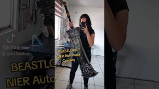 Beastlord sword NIER Automata cosplay prop tutorial cosplay cosplayer cosplaygirl [upl. by Michaela]