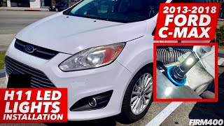 20132018 FORD CMAX H11 LED HEADLIGHT BULB INSTALLATION [upl. by Beckie652]