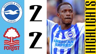 Danny Welbeck Free kick Goal  Brighton VS Nottingham Forest 22  HIGHLIGHTS  Premier League 2425 [upl. by Calli]