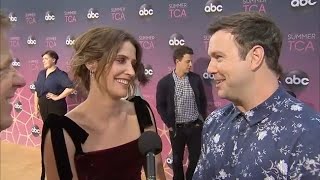 Cobie Smulders Jake Johnson talk Stumptown [upl. by Coridon]