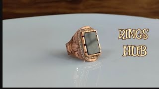 Handmade Copper Ring  Copper Ring  How to make copper ring  Rings Hub [upl. by Eitteb]