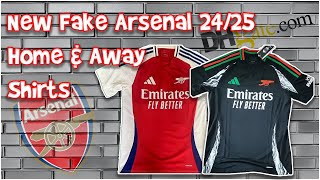 DHGate Cheap Fake Arsenal 2425 Home amp Away Football Shirts  Before it’s been released [upl. by Whang]