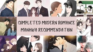 30 Completed Modern Romance  Manhwa Recommendation [upl. by Pang834]