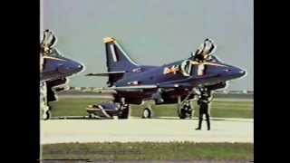 1986 Cleveland National Air Show Blue Angels demonstration Part 1 [upl. by Jaquenetta543]