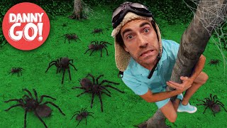 quotSpooky Spiders Everywherequot 🕷🎃 Halloween Adventure  Floor is Lava Game  Danny Go Songs for Kids [upl. by Laehcym]