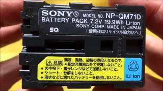 SONY NPQM71D BATTERY PACK 72V 199Wh Liion ハンディカム リチャージャブルバッテリーパック [upl. by Suoilenroc]