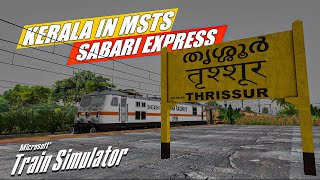 NEW ROUTE RELEASED  KERALA IN MSTS  17229 TVC  SC SABARI EXPRESS  REPUBLIC DAY SPECIAL [upl. by Kerad]