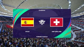 Spain vs Switzerland 18112024 UEFA Nations League PES 2021 [upl. by Derfiniw]