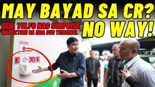 Senator Idol Raffy Tulfo  Nag surprise inspection sa mga Bus Terminal [upl. by Birdella]