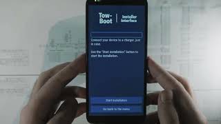 TowBoot installer on the PinePhone Pro [upl. by Ahsieyk676]