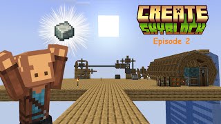 The Andesite Age  Create Skyblock Ep2 [upl. by Latoyia909]