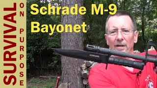 Schrade M 9 Bayonet Review  Survival Gear [upl. by Marquez]