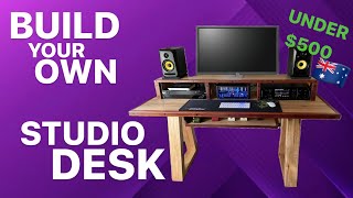 Build your own home studiocomputer desk DIY [upl. by Wall471]