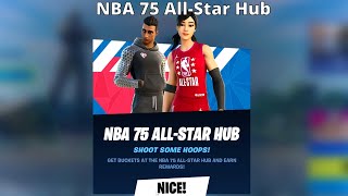 NBA 75 AllStar Hub Code  Fortnite [upl. by Cynde]