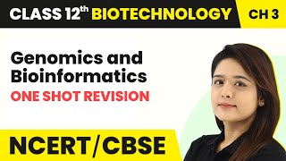 Genomics and Bioinformatics  One Shot Revision  Class 12 Biotechnology Chapter 3 [upl. by Amocat677]