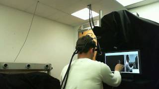 StimulusResponse Experiment with 3D Gaze in The MotionMonitor [upl. by Notnroht]