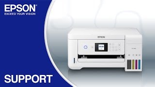 Epson EcoTank ET2760  Wireless Setup Using the Control Panel [upl. by Ayin]