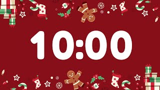 10Minute Timer with Christmas Music 🎅 [upl. by Amein902]