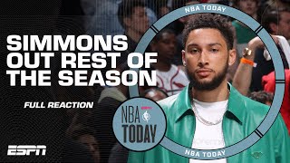 FULL REACTION Ben Simmons to sit out rest of the season for the Nets  NBA Today [upl. by Robinson799]