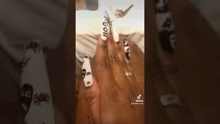 Press nails done by kbeautypage kperionna trendingshorts pretty nailart nails halloween [upl. by Vitek]