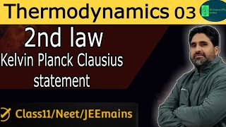 KelvinPlanck statement and The Clausius Statement of Thermodynamic second Law [upl. by Devinne]