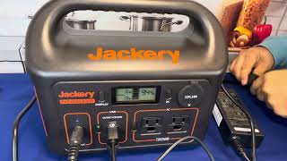 How To Charge Jackery Explorer 300 Solar Generator [upl. by Robbins417]