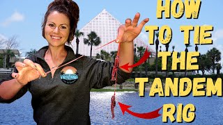 Tandem Rig  HOW TO TIE video amazingly easy flounder rig [upl. by Yatnahs93]