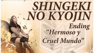 quotUtsukushiki zankoku na sekai Español  Shingeki No Kyojin [upl. by Collins]