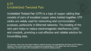 UTP  Unshielded Twisted Pair [upl. by Piotr]