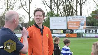 Sponsorloop Oliveo jeugdspelers met de Cruyff Foundation [upl. by Norford]