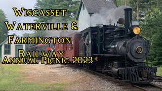 Wiscasset Waterville amp Farmington Railway Annual Picnic 2023 81223 [upl. by Schonfield]